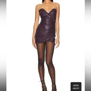 NWT Issa Mini Dress in Deep Plum from Revolve!​​​​​​​​​